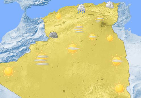 averses de pluie et de la neige