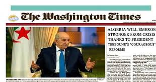Documentaire France 5: le Washington Times avait prédit des attaques conte la démarche de Tebboune