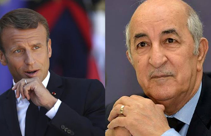 Le Président Tebboune reçoit un appel téléphonique d'Emmanuel Macron