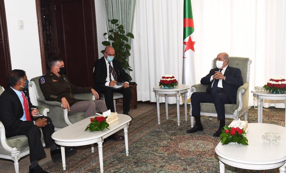 Tebboune reçoit le chef du commandement de l'Africom