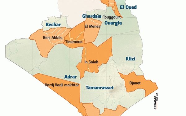 Noms et chefs-lieux des nouvelles wilayas publié au JO