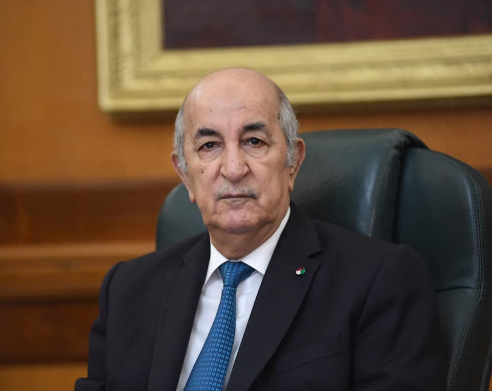 Le président de l'Algérie, Abdelmadjid Tebboune, en visite