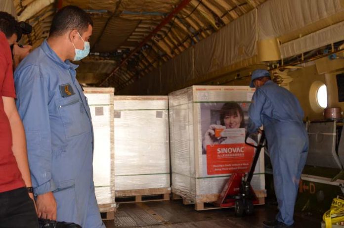 Covid-19: Réception de 3 millions de doses du vaccin Sinovac