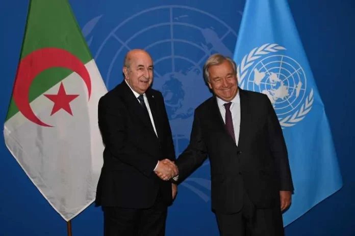 Entretien téléphonique entre le président Tebboune et António Guterres