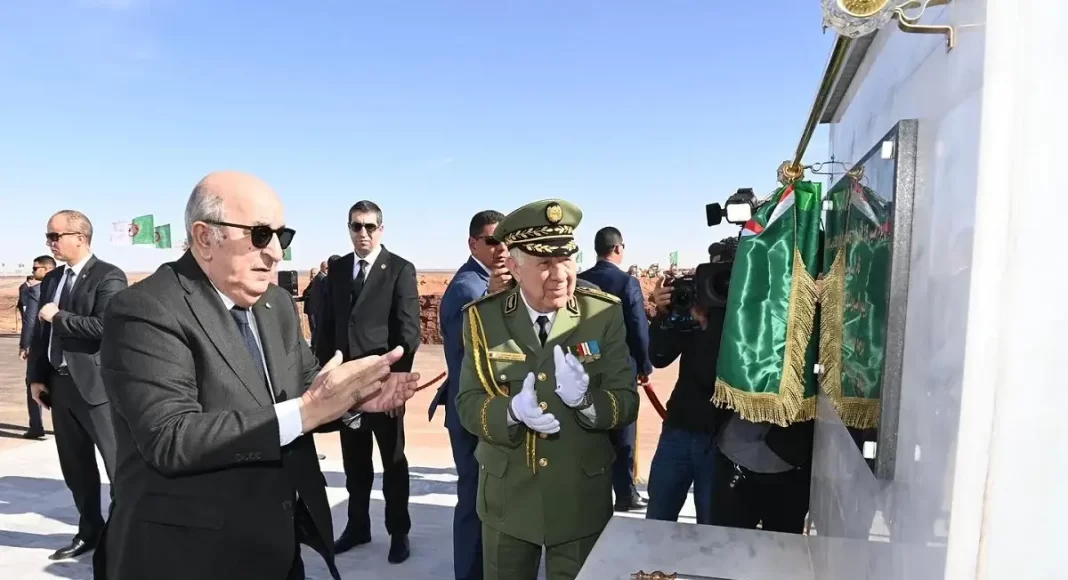 Tindouf : le président Tebboune pose la première pierre du projet d'usine de traitement du minerai de fer de Gara Djebilet
