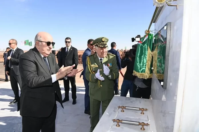 Tindouf : le président Tebboune pose la première pierre du projet d'usine de traitement du minerai de fer de Gara Djebilet