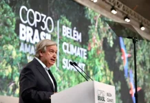 Antonio Guterres appelle à un accord climatique lors de la COP30