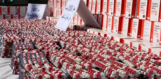 Tissemsilt : Saisie de plus de 14.670 comprimés psychotropes et arrestation de neuf individus